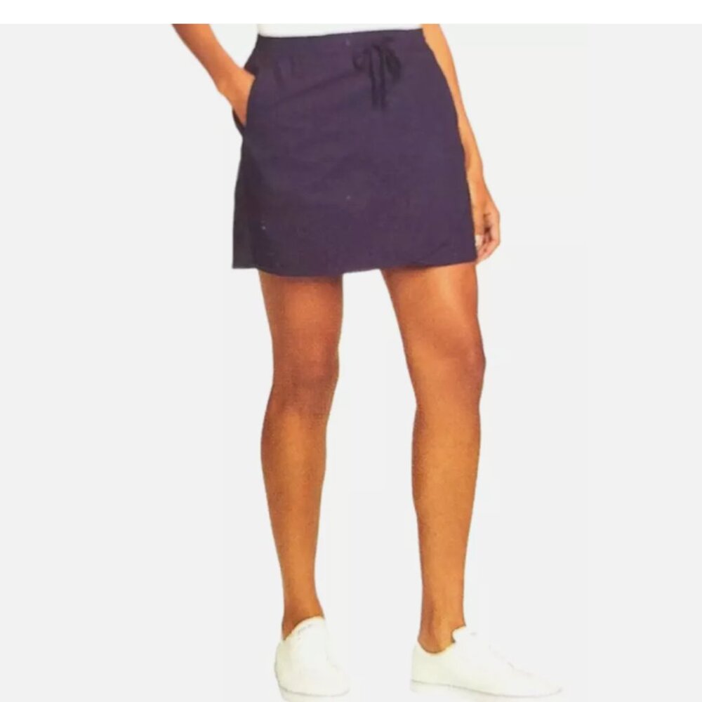 Eddie Bauer Women's Skort Tulip Hem UPF 50+ Sun Protection Blue